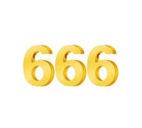 PAMTIER Numero Angelo Collane per Donne 000 111 222 333 444 555 666 777 888 999 Oro/Argento Placcato Semplice Acciaio Inossidabile Delicato Ciondolo Personalizzato Gioielli Oro Numero 666