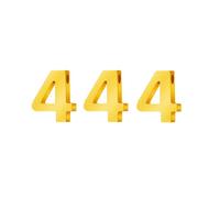 PAMTIER Numero Angelo Collane per Donne 000 111 222 333 444 555 666 777 888 999 Oro/Argento Placcato Semplice Acciaio Inossidabile Delicato Ciondolo Personalizzato Gioielli Oro Numero 444