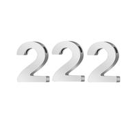 PAMTIER Numero Angelo Collane per Donne 000 111 222 333 444 555 666 777 888 999 Oro/Argento Placcato Semplice Acciaio Inossidabile Delicato Ciondolo Personalizzato Gioielli Argento Numero 222