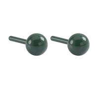 PAMTIER Orecchini a Perno in Ceramica per Uomini Donne Colorati Leggeri Multicolore Geometrici Piccola Sfera Quadrato Rotondo Triangolo Porcellana Acciaio Inossidabile Gioielleria Sfera-Verde