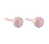 PAMTIER Orecchini a Perno in Ceramica per Uomini Donne Colorati Leggeri Multicolore Geometrici Piccola Sfera Quadrato Rotondo Triangolo Porcellana Acciaio Inossidabile Gioielleria Sfera-Rosa Chiaro