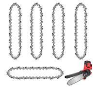 Pamtns 5 Pezzi Catene per Mini Motosega Catene per Motosega 6 Pollici Accessori per Sega A Catena Mini Chainsaw Chain 6 Pollici Catena Motosega 37 Maglie per Giardino Taglio di Rami Lavorazione Legno