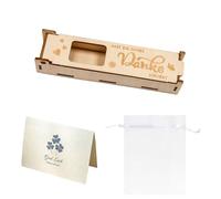 Pamtns Du Hast ein Dickes Dankes Verdient - Scatola regalo in legno per cioccolato, regali e biglietti di auguri e sacchetti, confezione regalo, regalo decorativo per la persona amata