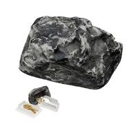 Pamtns Pietra Nascondiglio Chiave Pietra Falsa con Scomparto Segreto Nascondi Una Chiave All'Esterno Portachiavi Cassaforte Esterna Roccia Artificiale Contenitore Chiavi Giardino Cortile