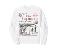 Pan Am When Experience Counts Vintage Airplane Photo Felpa