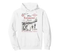 Pan Am When Experience Counts Vintage Airplane Photo Felpa con Cappuccio