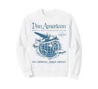 Pan Am World Airways Around The Globe Vintage Advertisement Felpa