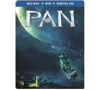 Pan [Blu-ray + DVD] (Steelbook) Starring Hugh Jackman [Spanish Artwork] English & Spanish Audio & Subtitles