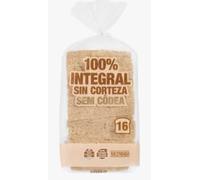 Pan de molde 100% integral sin corteza. Pack de 3