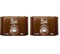 Pan di Stelle Biscocrema, Biscotti al Cacao e Nocciola con Crema Pan di Stelle, Copertura di Cioccolato e Crema al Latte,168 g (Confezione da 2)