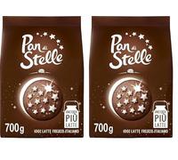 Pan di Stelle Biscotti Frollini con Cacao, Cioccolato e Latte Fresco Italiano, Colazione Ricca di Gusto, 700 g (Confezione da 2)