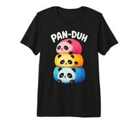 Pan Duh Kawaii Panda Divertente Maglietta Premium