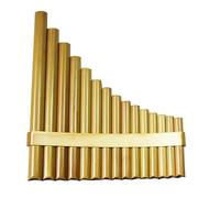 Pan flauto 15 tubi Pan flauto C/G tono panpipe regolabile naturale bambù flauto cinese popolare strumento musicale adulto studente regalo strumento a fiato panflute fatto a mano (colore: destro,