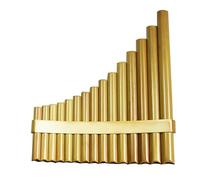 Pan flauto 15 tubi Pan flauto C/G tono panpipe regolabile naturale bambù flauto cinese popolare strumento musicale adulto studente regalo strumento a fiato panflute fatto a mano (colore: sinistra,