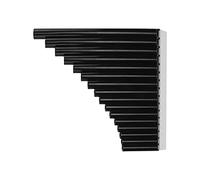 Pan Flute, Easily Play a Song Rigorous Testing 16 Pipes Pan Flute More Durable Than Flutes with ABS Material for Music(Black)