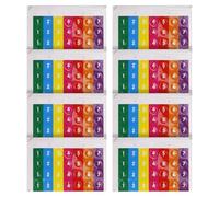 Pan Flute Note Adesivi - Etichette musicali adesive rimovibili, offset durevole di 8 pezzi | Guida alla valutazione dello strumento per studenti adolescenti giovani ragazze ragazzi donne pra