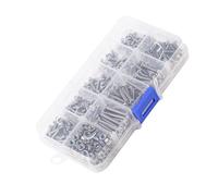 Pan Head M3 Screws and Nuts Assortment 340pcs Waterproof Rust Resistant