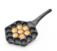 Pan Pan Pan-Japanese Grill | Utensili Da Cucina In Ghisa Per Pane Di Mais, Utensili Da Cucina 18-cavità, Fabbricazione Di Utensili Di Pancake Rotondi Per Gli Amanti Della Cultura Giapponese