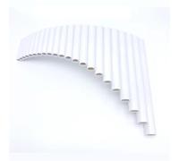 Pan Pipes Flauti Di Pan In Plastica ABS Da 22 Tubi Flauti Di Pan Con Chiave G Strumenti Musicali Popolari Fatti A Mano Flauti Di Pan Per Mano Destra/sinistra(L White)