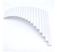 Pan Pipes Flauto Di Pan 22 Tubi Materiale ABS Flauta Flauto Di Pan Strumento Musicale Popolare Fatto A Mano Per Mano Destra/Sinistra(L White)
