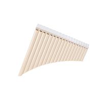 Pan Pipes Flauto Di Pan A 18 Tubi Flauto Di Pan Chiave C Strumento A Fiato Per Principianti Con Borsa Per Il Trasporto(White)