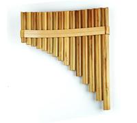 Pan Pipes Flauto Di Pan Chiave C/F/G 25/22/18/15/10 Tubi Strumento Musicale Strumento A Fiato Marrone Chiaro Tubi Di Pan Fatti A Mano(15G R)