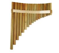 Pan Pipes Flauto Di Pan Chiave C/F/G 25/22/18/15/10 Tubi Strumento Musicale Strumento A Fiato Marrone Chiaro Tubi Di Pan Fatti A Mano(18F L)