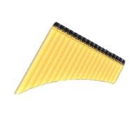 Pan Pipes Flauto Di Pan In Plastica 18 Tubi Tubo Di Pan Chiave G Resina Strumento Tradizionale A Fiato(Yellow)