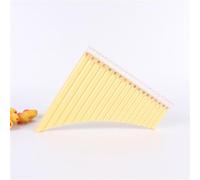 Pan Pipes I Principianti Lavabili E Rimovibili Possono Suonare In Più Colori Flauto Di Pan A 18 Tubi(Beige)