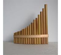 Pan Pipes Strumento Musicale Nazionale Tradizionale Flauto Di Pan In Bambù Amaro Con Accordatura A F A 18 Tubi Con Superficie Verniciata(R)