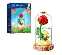 PAN TASY Le Petit Prince Set di Mattoncini Rosa Fiore, Kit di Costruzione Creativo con la Rosa del Piccolo Principe, Bouquet di Rose Regalo per Adulti e Bambini