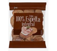 Pan Tostado 100% Espelta Integral, Fette Biscottate Integrali di Farro, 250g. Pack de 4