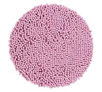 PANA® Tappeto bagno rotondo in ciniglia microfibra - Ø 56 cm - Colore: Rosa