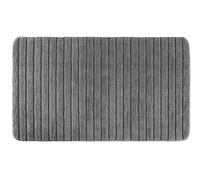 PANA® Tappeto da bagno in microfibra (60x110 cm) • Tappetino da bagno antiscivolo a righe • Ideale per doccia, WC • Colore: Antracite