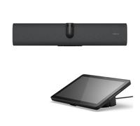 PanaCast 40 Video Bar System (VBS) - Elenco video Android e controller touch per piccole sale riunioni, campo visivo a 180°, microfono, altoparlante, compatibile con app riunioni, nero, spina EU