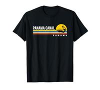 Panama Canal Vintage Retro Souvenirs Cruise Maglietta