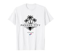Panama Città Panama Bandiera Palme Maglietta