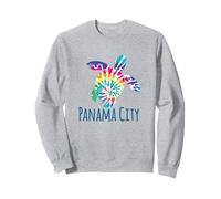 Panama City Florida Beach Tie Dye Batik Loggerhead Tartaruga Felpa