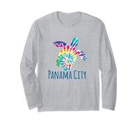 Panama City Florida Beach Tie Dye Batik Loggerhead Tartaruga Maglia a Manica