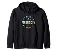 Panama City Florida - Panama City FL Vintage Surf Felpa con Cappuccio