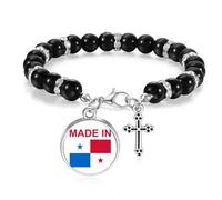 Panama Country Love - Braccialetto con perline in stile bohémien, per uomo e donna