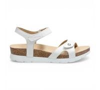 Panama Jack Donna Sulia B1 Sandali Espadrillas in Pelle Bianchi con Zeppa 4.5 cm