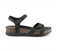 Panama Jack Donna Sulia B2 Sandali Espadrillas Neri In Pelle Cunei 4.5 cm