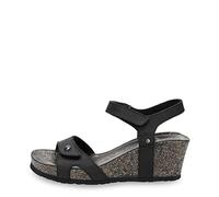 Panama Jack Julia Basics, Sandali con Cinturino alla Caviglia Donna, Nero (Negro B1), 39 EU