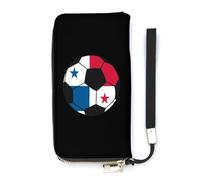 Panama Soccer Portafoglio sottile da donna borsa lunga carino pochette da polso borsetta porta carte, Stile:, 20x10.5cm