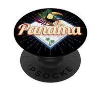 Panama Souvenir vintage delle palme retrò tucano città PopSockets PopGrip Adesivo