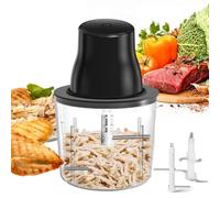 Panamalar Tritacarne per Pollo Elettrico, 2 in 1 Robot da Cucina per Tritacarne/Sminuzzatore per Petto di Pollo, 250W Tritatutto Automatico con Ciotola 1,5 L/2 Tipi di Lame per Verdure Carne Frutta