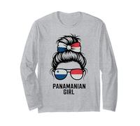 Panamanian Girl Panama Classic Flag Game Day Spirit Maglia a Manica