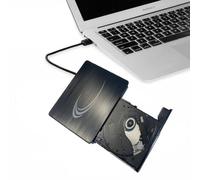 PANAMEMORY Masterizzatore DVD Esterno, Lettore CD Esterno per PC Portatile Unità Esterna USB 3.0 DVD-R CD-RW Drive Dispositivo Ultra Slim Per Laptop Windows 98/ME/ 2000/XP/Vista/7/8/10/11 Nero