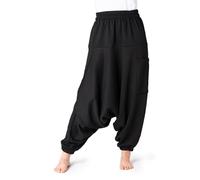 PANASIAM Pantaloni Aladin caldi, harem jogger in cotone, unisex